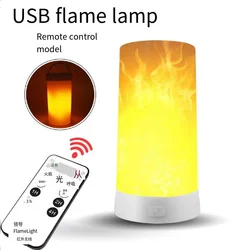 Christmas Bar KTV Charging Magnet Bar Table Light Simulation Candle Light LED Flame Light