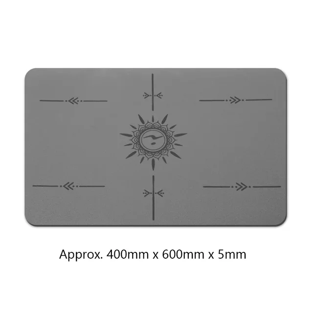 Mini Flat Support Mat Non-slip Polyurethane Rubber Yoga Mat 40 X 60CM Inverted Balance Knee  Fitness Mat Thickness 5mm 6