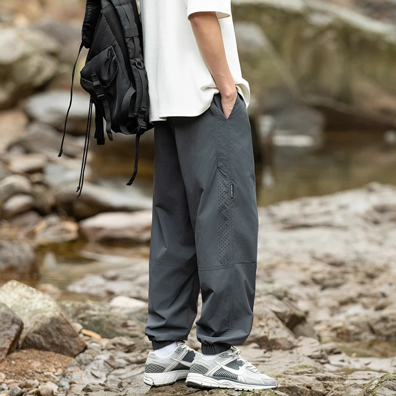 Summer Men's Casual pants 2024 New Waterproof and Outdoor Mountaineering Sports Jogger Pants Men's Functional wind dungarees