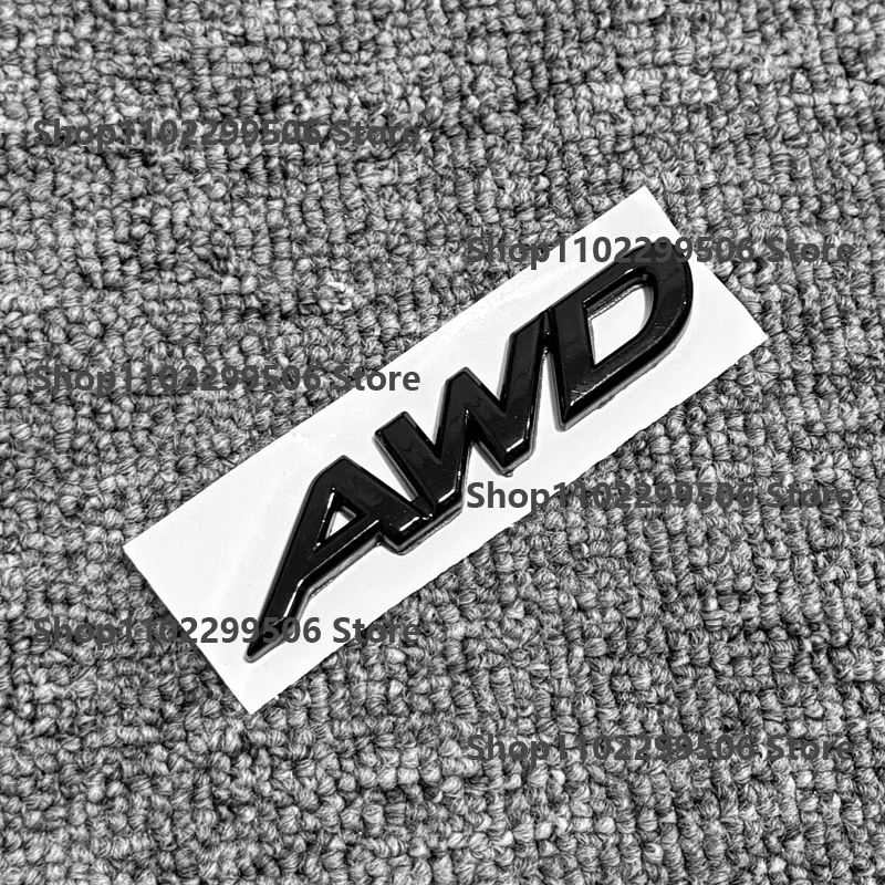 Sleek Black 3D Rear Trunk Emblem Badge Sticker
