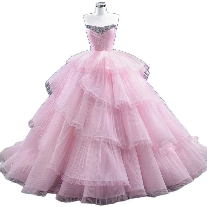 

Green Sweetheart Quinceanera Dresses Ball Gown Lace Up Sweet 16 Dresses Vestidos De 15 Years Tulle Party Gowns Q22281