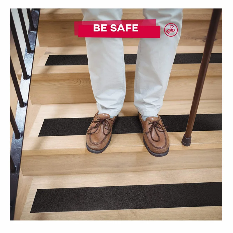 5cm*5m Black Non Slip Safety Grip Tape Anti-Slip Indoor Outdoor Stickers Strong Adhesive Safety Traction Strips For Stairs Floor