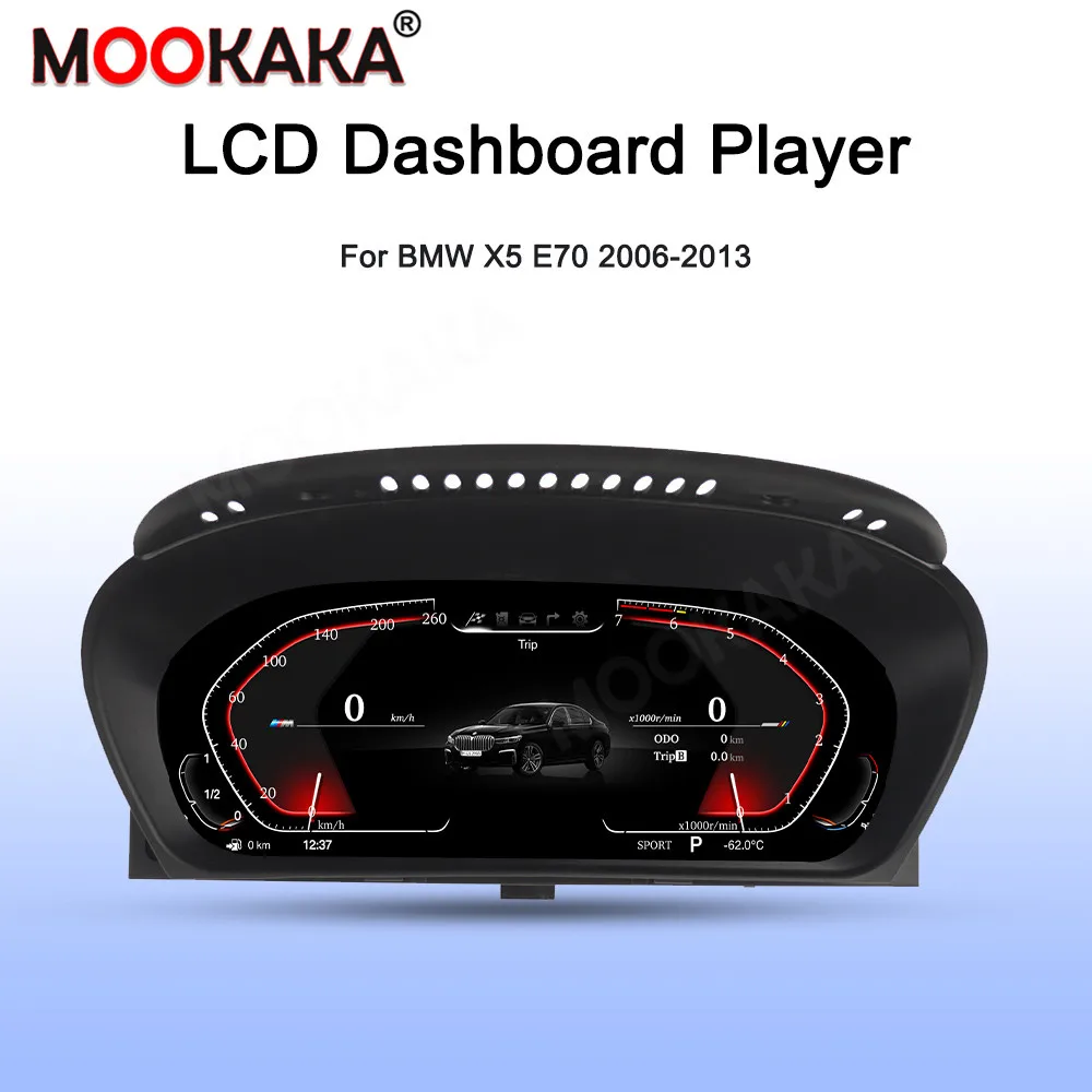 Pantalla LCD de 12.3 pulgadas con sistema operativo Linux para coche, panel de instrumentos digital, cabina virtual para BMW X5 F15 E70 X6 E71 F16 2007 - 2019, tablero LCD. 6