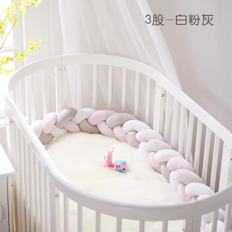 Braided Crib Bumper, Knotted Crib Bumper