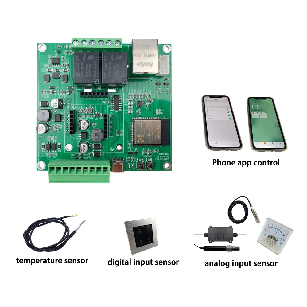 รูปสินค้า บอร์ดรีเลย์ควบคุมอุณหภูมิ รองรับ WiFi 4G/2G
