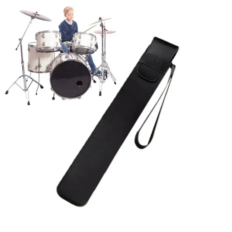 

Drum Stick Bag Portable Drum Sticks Holder With Handle Drumstick Holder Bag PU Stylish Drumstick Handbag Protection For Drum