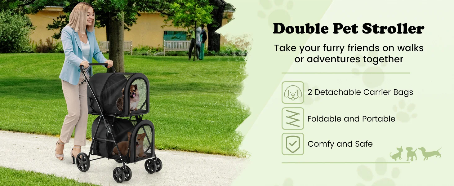 Double Pet Stroller