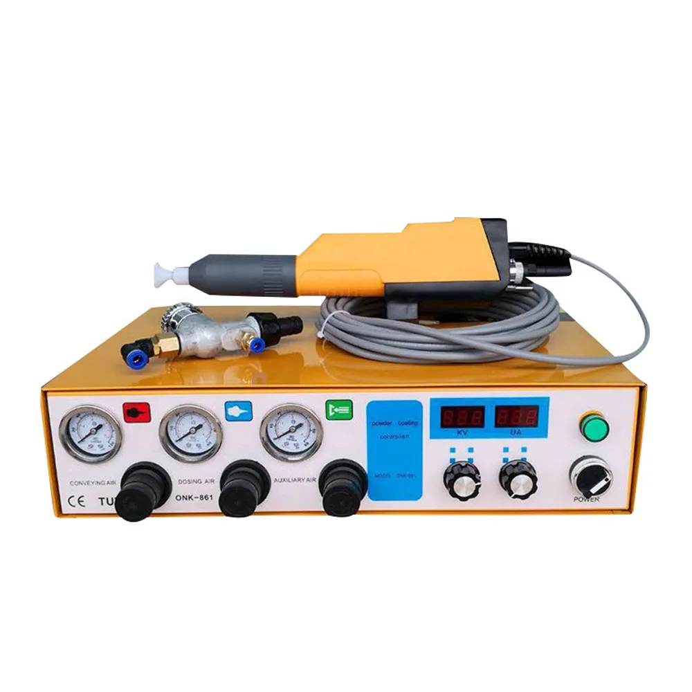 pull off coating adhesion tester digital pull off adhesion tester bond strength usage pull off adhesion tester Digital Electrostatic Powder Coating Machine With Manual Powder Coating Spray Gun