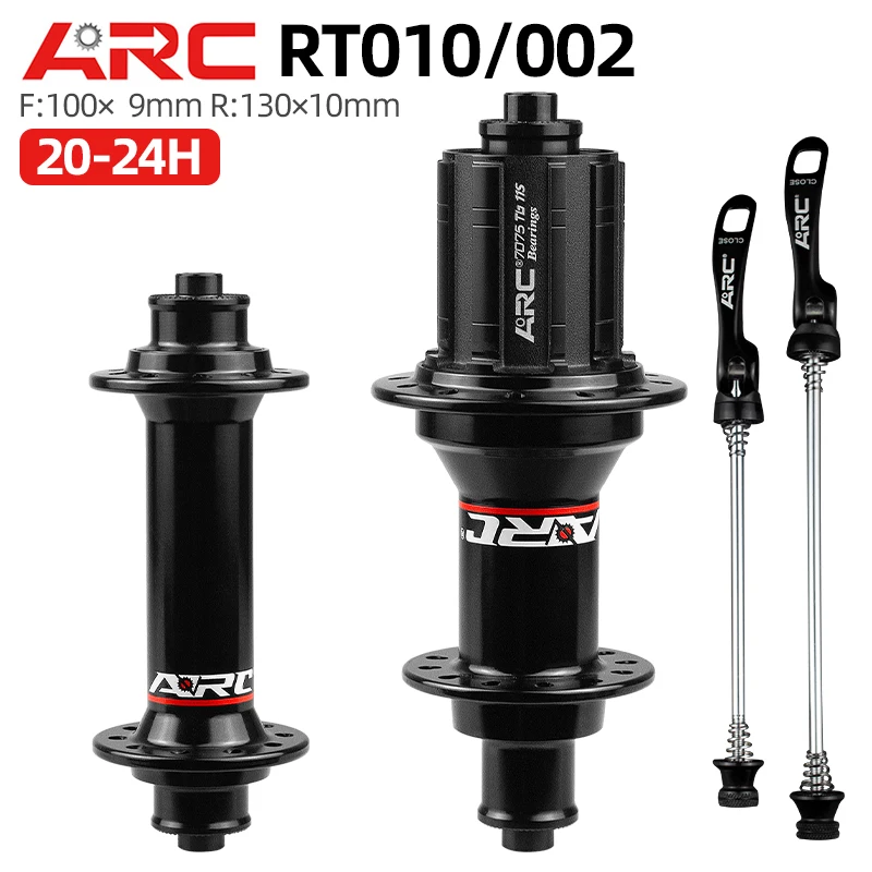 ARC RT010 002 Front 100 Rear 130 Road Bike Hub 4 pawls 48 clicks NBK Bearing 20 24 Holes Bicycle V brake 8 9 10 11S