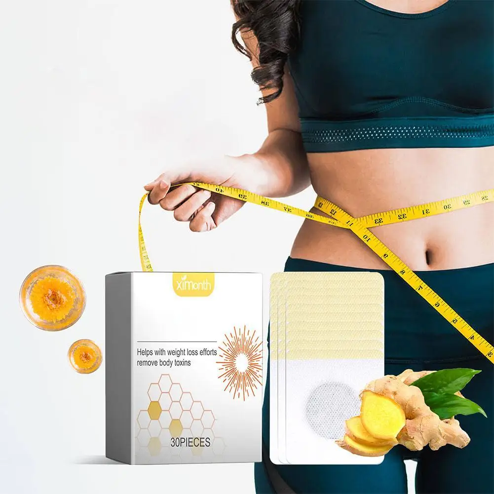 

30pcs/box Bee Lymphatic Drainage Slimming Patch Body Sculpting Belly Stickers Fat Burning Weight Loss Body Firming Waist Care