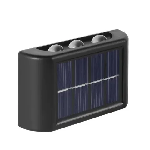 

Panel Up and Down Wall Light Lamp IP65 Waterproof Luminous 6/8/10 LED Solar Lighting For Street Lamps Outdoor Garden Decoration