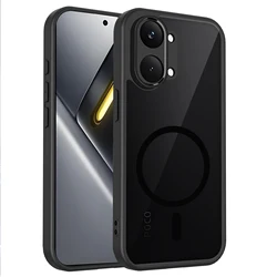 Transparent Magnetic Shockproof Phone Case - Sleek Design & Enhanced Protection for NOTE 15 PRO PLUS (Black)