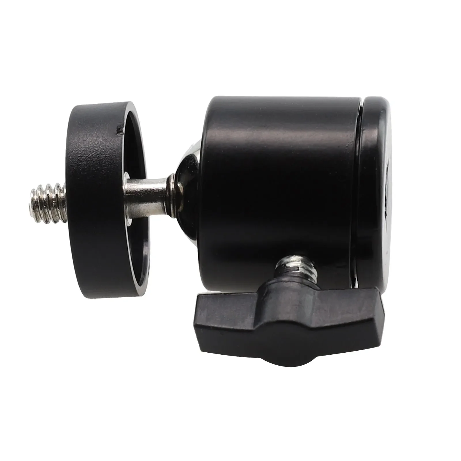 Ball Head Joint Hardware Adjustable Angle 1/4 & 3/8 Screw 1x for DSLR Camera Mic Stand Light Weight 52x28.5mm Tool Accessories