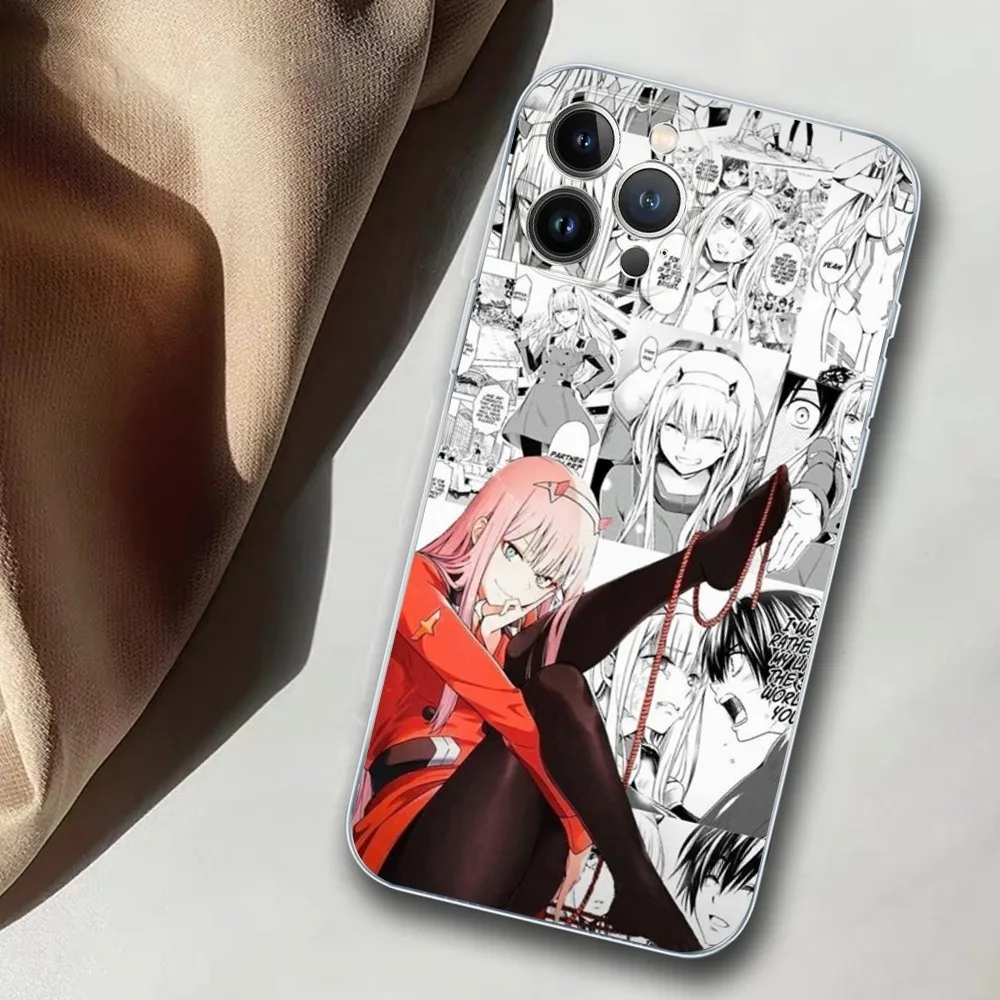 DARLING in the FRANXX Phone Case For iPhone 14 11 12 13 Mini Pro XS Max Cover 6 7 8 Plus X XR SE 2020 Funda Shell