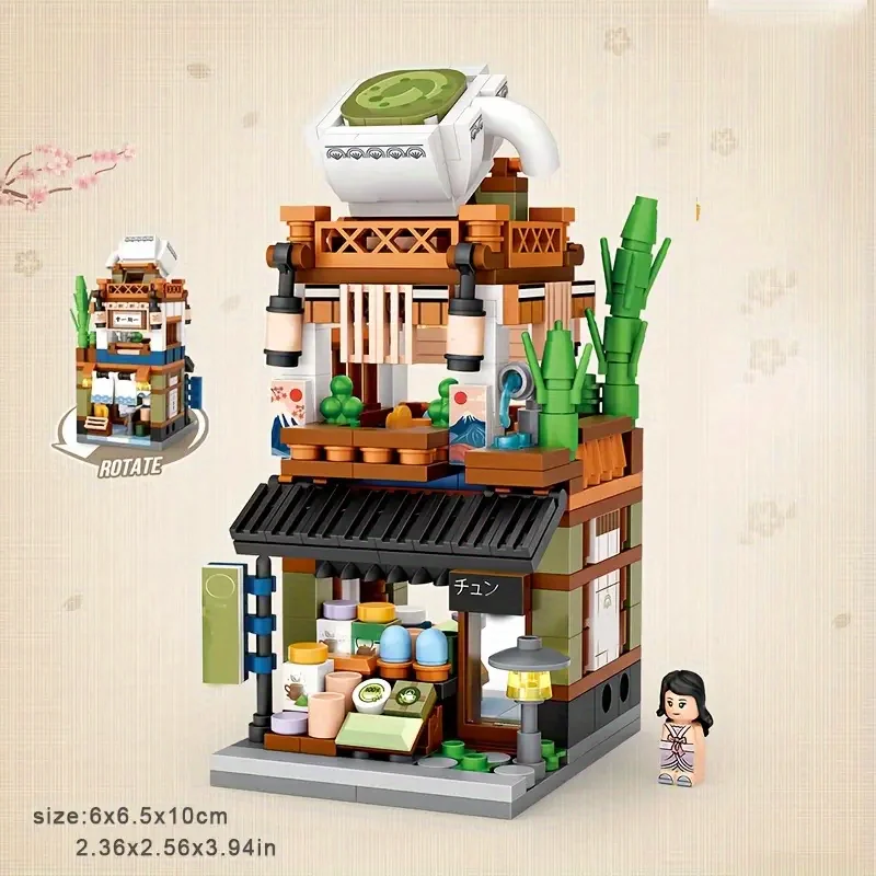 【美品】STORY STREET Step3〜8 セット Street View Japanese Ramen shop LOZ Diamond Building Blocks