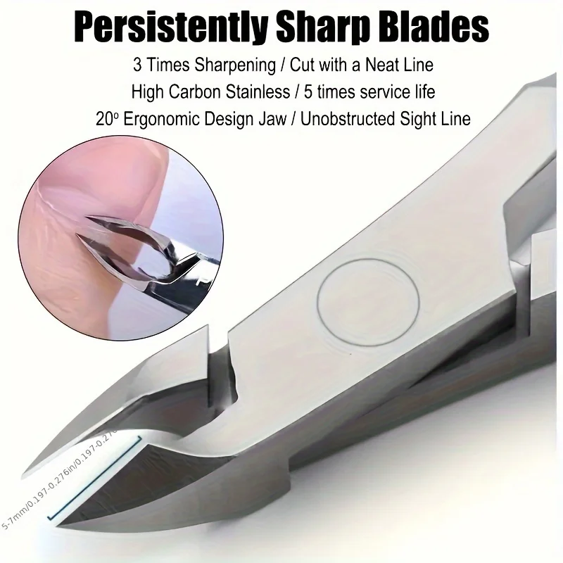 Stainless Steel Nail Clipper Set Professional Manicure Pedicure Kit Cuticle Scissors Nipper Trimmer