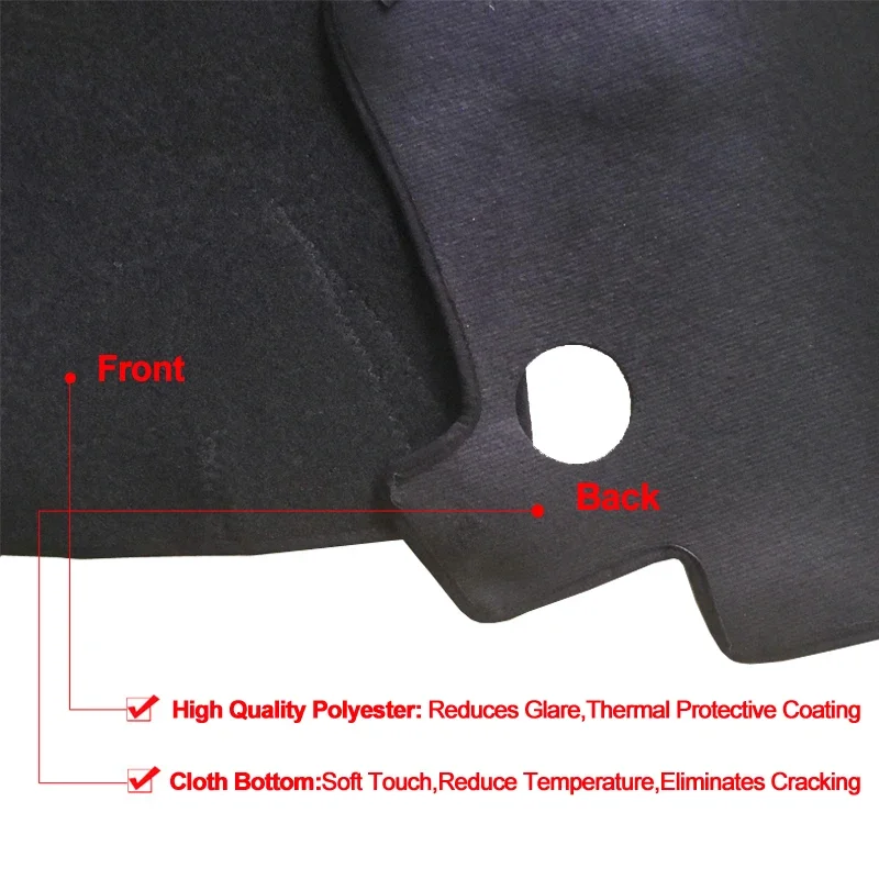 2 Layers Car Auto Dashboard Cover Carpet Cape for Renault Megane 3 III MK3  2008-2015 Dashboard Pad Anti-UV Accessories