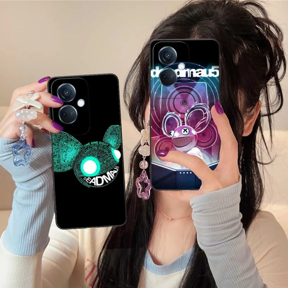 Dj Deadmau5 Mobile Cell Phone Case For Oppo Find X5 X3 X2 A93 Reno 8 7 Pro A74 A72 A53 Black Soft Phone Cover Funda