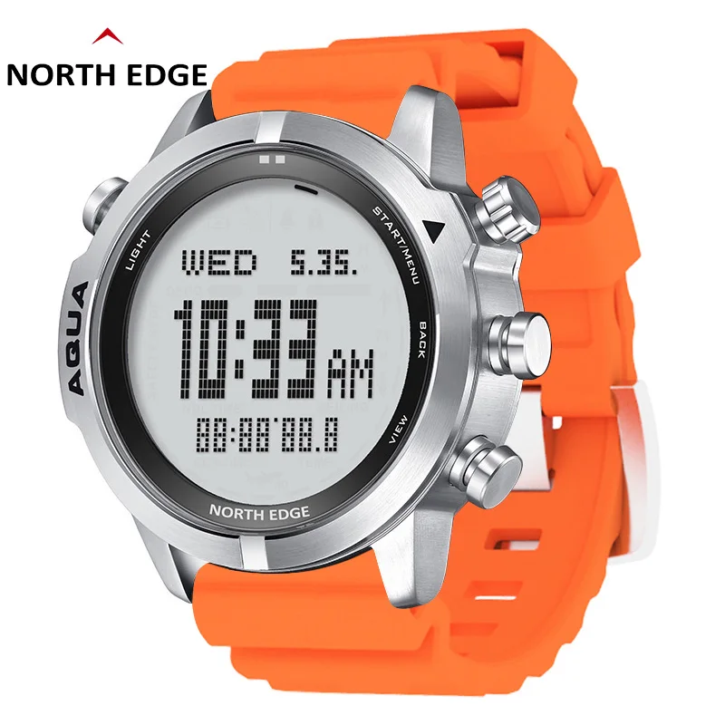 NORTH EDGEReloj de buceo profesional para hombre, cronógrafo Digital