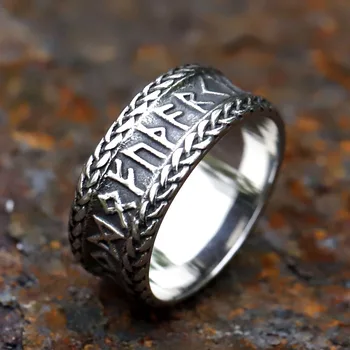 2023 NEW Men's 316L stainless steel rings Nordic VIKING Odin Celtic Knot Rune Amulet Jewelry Gifts free shipping 1