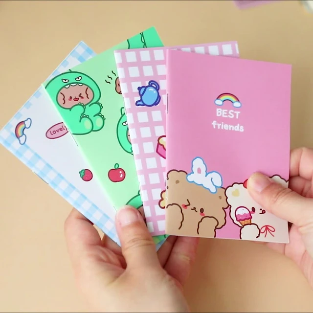 76Sheets Kawaii Japanese and Korean cute cartoon notebook School  suppliesStudent Diary Office Simple Journal - AliExpress