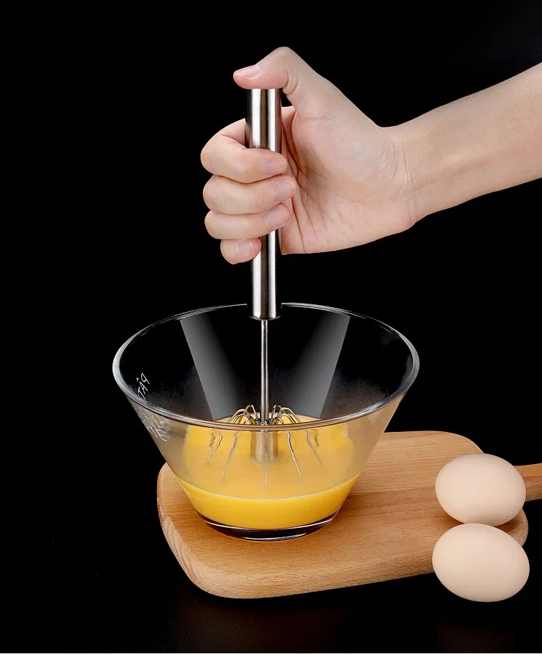 Description Picture 3 of itemStainless Egg Beater Semi-Automatic Egg Tools Egg Stiring Cream Whisk Manual Mixer Household Kitchen Baking Accessories