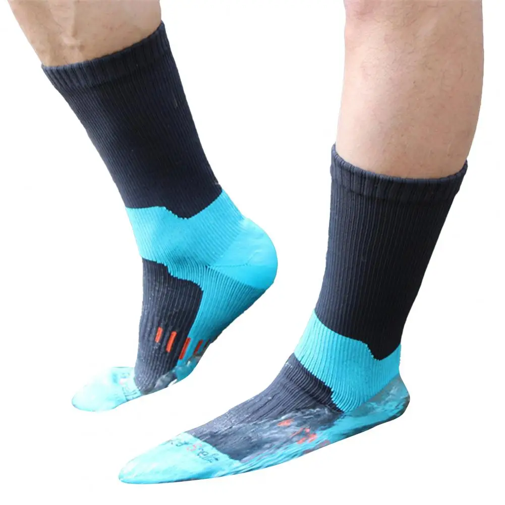 Calcetines impermeables transpirables para esquí, medias de tubo medio para  senderismo, protección de pies, invierno, 1 par - AliExpress