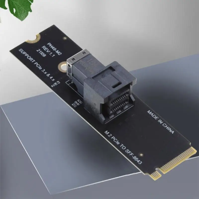 P9JB M.2 PCIE to SFF-8643 Expansion Card M.2 to PCIe Converters Motherboards Extension Adapter for Desktop PC