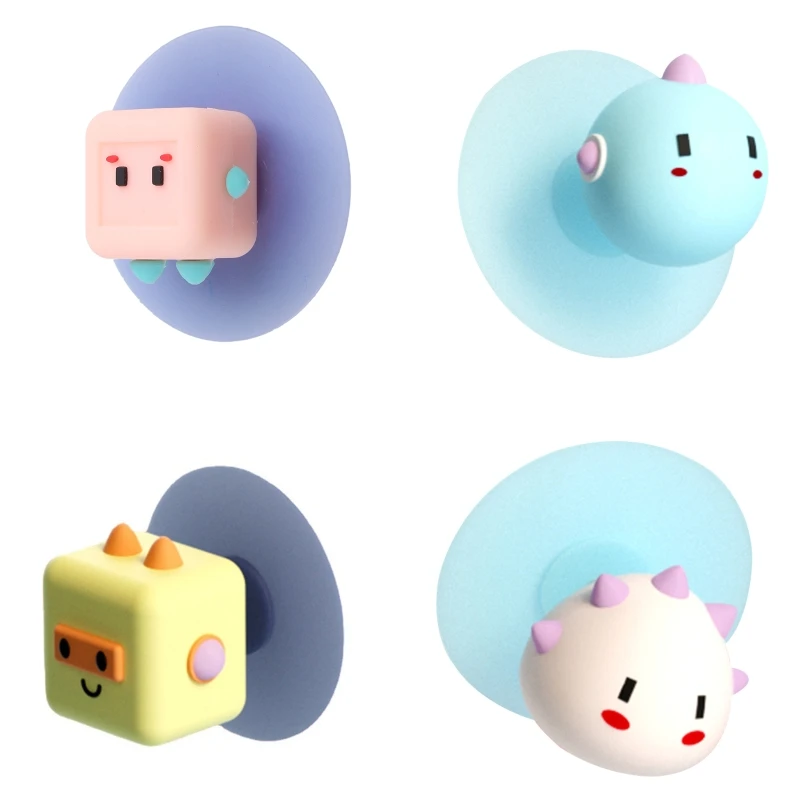 

Multifunctional Cartoon Hooks Door Rear Anti-collision Pad Home Utility Hooks