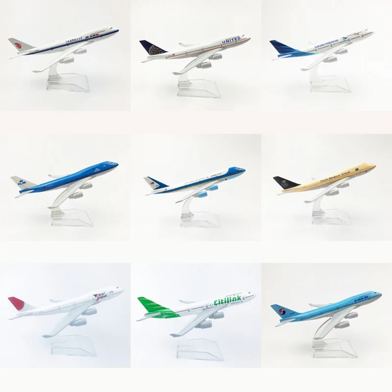 16 см оригинальная модель 737 самолета с самолетом из металлического сплава модели