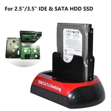 Docking Station per disco rigido 2.5 3.5 pollici IDE SATA HDD SSD USB a Sate IDE slot per adattatore di alimentazione scatola esterna per PC portatile