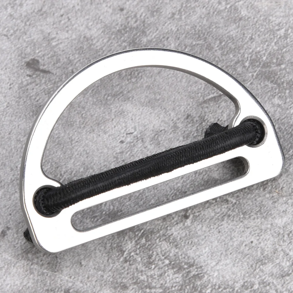 Premium 316 Stainless Steel D-Ring Belt Buckle & Webbing Strap Keeper