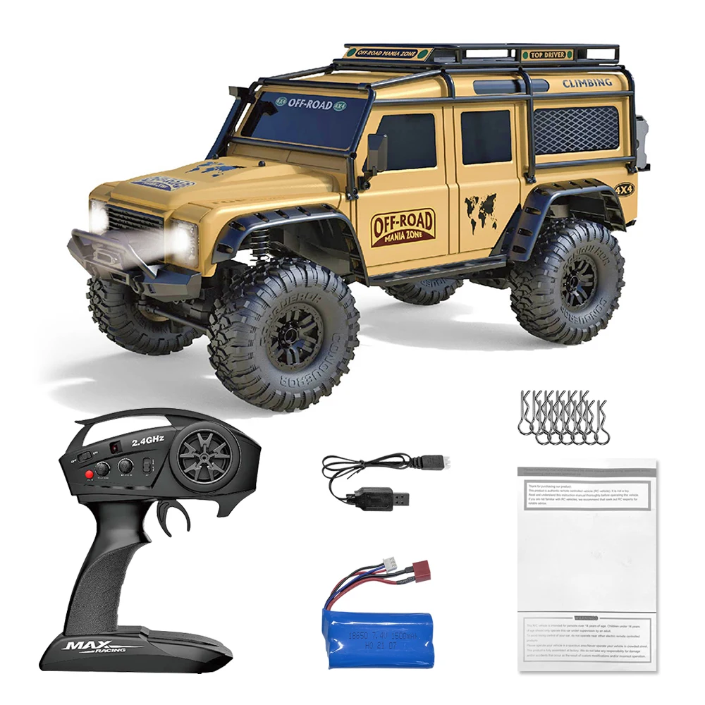 ZP1005Remote Control Car,2.4G 4WD RC Car All-Terrain 15Km/h 1:10 Off-Road Monster Truck Toy for Birthday Present Boys Kids Gifts rc drift cars RC Cars