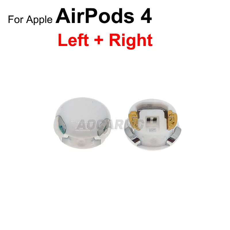 Apple AirPods 4용 Aocarmo 왼쪽 + 오른쪽 이어폰 하우징 헤드폰 케이스 교체 부품