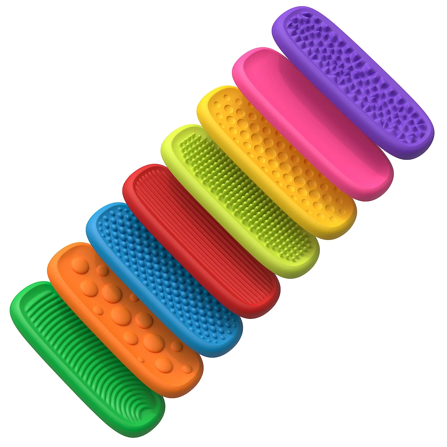 Soft-textured Silicone Sensory Strips Adult Relax Toys Quiet Calming Toys for Autistic and Hyperactive Teenagers