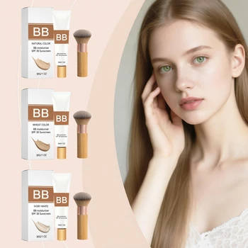 Sunscreen BB Cream Serie Long Time Moisturize Concealer Pores Cover Blemishes Cosmetics Waterproof And Sweat Proof Makeup Tool