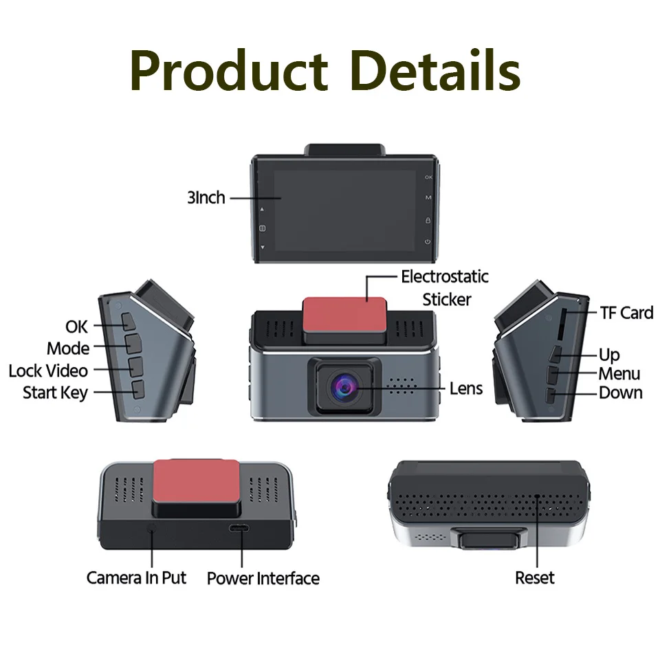ACCEO  ̴ ī޶  ķ, Dicrete Dvr ī޶ , Parktronic GPS , 2160P  ڽ,  ׸ ķ, 4K
