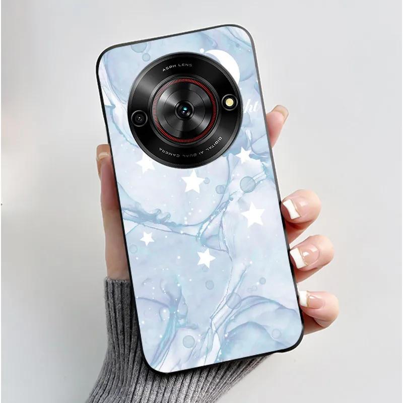 Aesthetic Cute Cat Fashion Shockproof Black Matte Soft TPU Phone Case