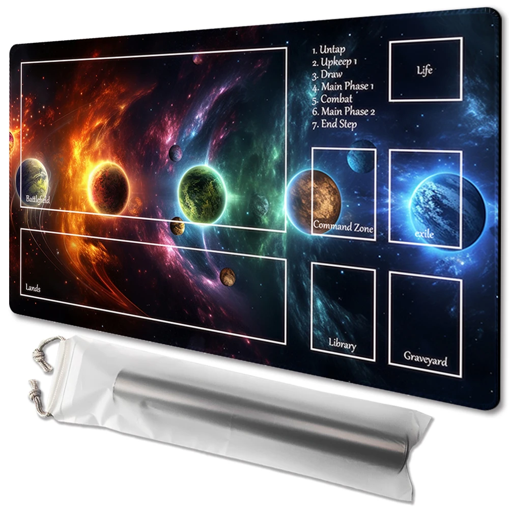 

Коврик для мыши Planar nebula, настольная игра TCG, размер 60x35 см