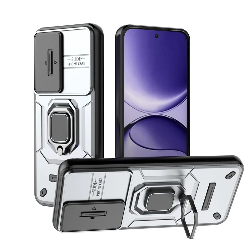 Shockproof Armor Phone Case with Car Magnetic Ring Holder Back Cover