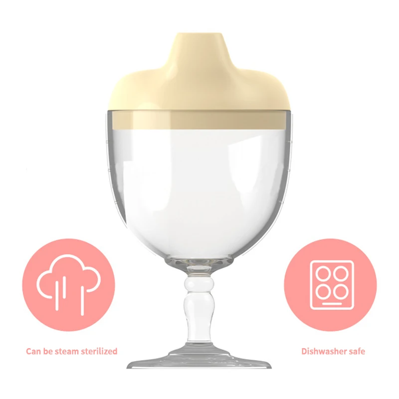  수유 Drinkware 컵  학습 손 생크 병 실리콘 식기  물병  액세서리 잔