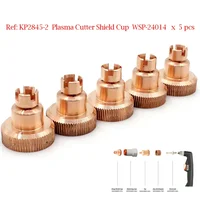 5 Pcs KP2845-2 Plasma Cutting Machine Guard Cup WSP-24014 Plasma Machine Consumables For Tomahawk 1538 LC105 Cutting Torch 1