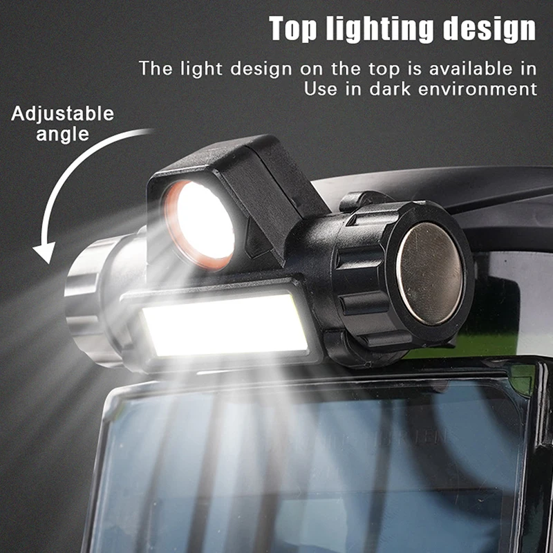 Automatisch abdunkelnde Schweißbrille, hochauflösende Schweißerbrille, komfortabler Augenschutz für Lichtbogenschweißen und Schleifarbeiten – Detail 2