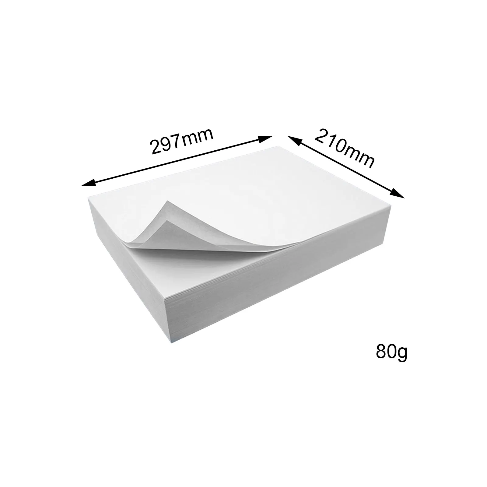 A4 Copying Paper Vivid Color Smooth Quick Dry Inkjet Paper 500 Count for Communications Flyers Memos Reports Home and Office Use