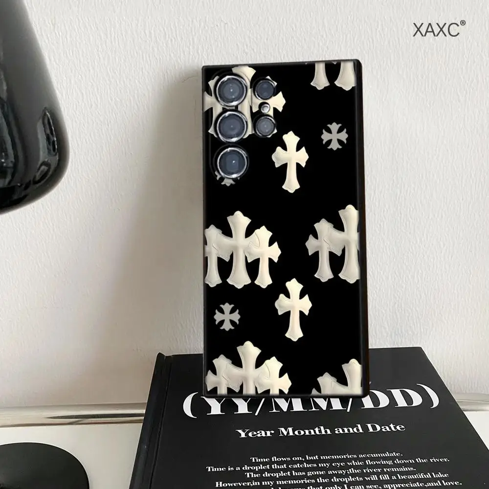 Luxury Cross Back Cover Phone Case - Premium TPU Soft Shell Design