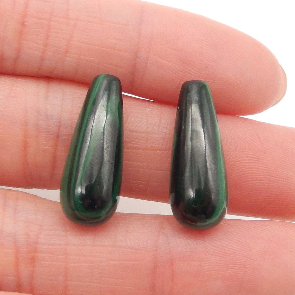 

Серьги-подвески из натурального малахита для женщин, бусины Серьги с натуральными драгоценными камнями для изготовления ювелирных изделий