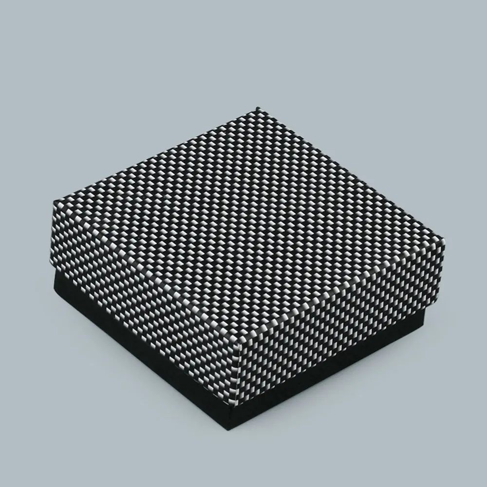 12pcs Black And White Horizontal Stripe Ring Jewelry Paper Box For Pendant Wedding Proposal Candy Chocolate Chic Packing Casket