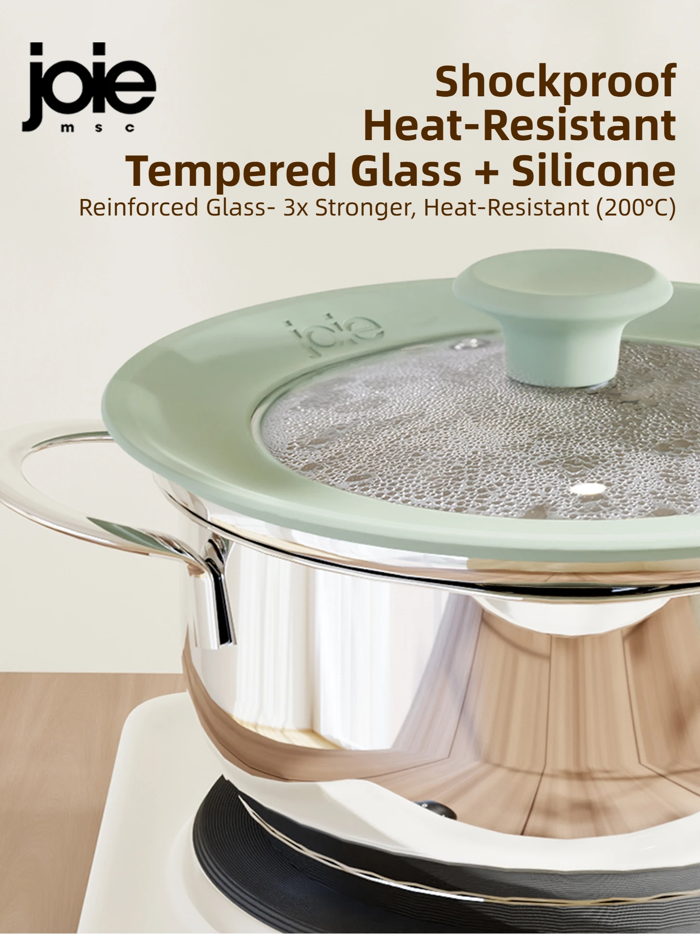 Coperchio universale in vetro siliconico per pentole Coperchio in vetro temperato con sfiato a vapore Coperchio per padella Utensili da cucina lavabili in lavastoviglie  15