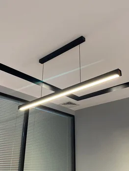 Dining room chandelier Nordic modern lamp dining table bar lamp restaurant lights kitchen lights office company led strip lamps 2