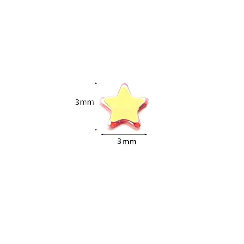 30 gr/beutel PVC Stern Pailletten 3mm Farbe Glitter Lose Paillette für DIY Nail art Dekoration Lieferungen Haar Zubehör Schönheit make-up – Detail 1